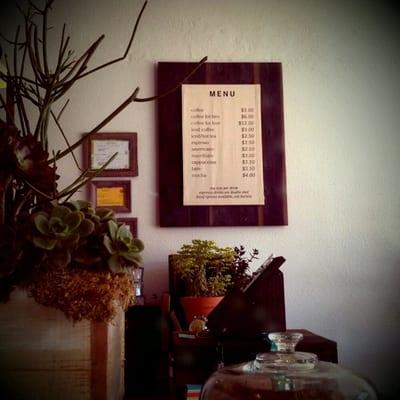 Menu, Framed-