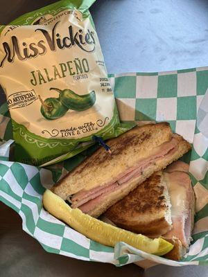 Hot Ham Melt can stand alone OR put into a sandwich/soup combo. Add chips and a drink to any sandwich!