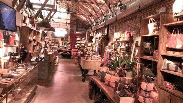 Taking care to conceal the light source and accentuate the beautiful products at Will Leather Goods in Venice CA