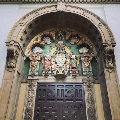 Gorgeous detail for a door, let alone a library!