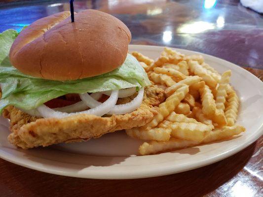 Hand breaded tenderloin