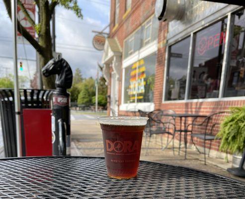 One of their signature brews is the "10 mile Red Ale."