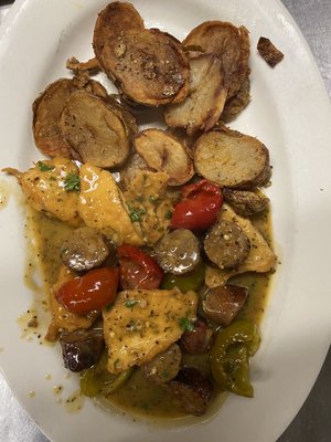 Chicken and Sausage Scarpriella. A customer favorite!