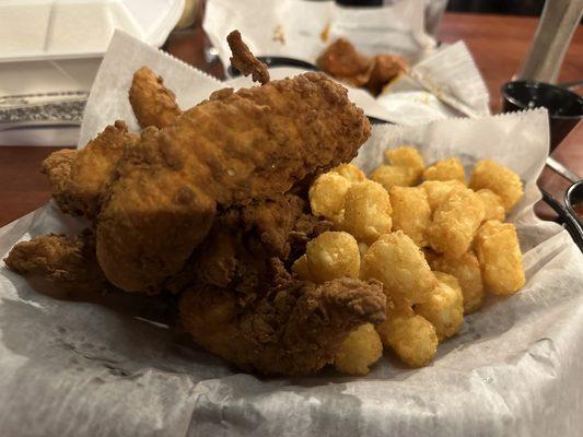 Chicken Tenders and Tater Tots