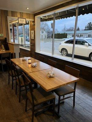 Seating inside dining