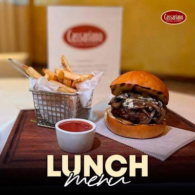 Enjoy our lunch menu from Tuesday through Friday from 12:00 p.m to 3:00 p.m. We have excellent options for you