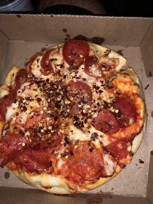 Personal Pizza w/extra pepperoni