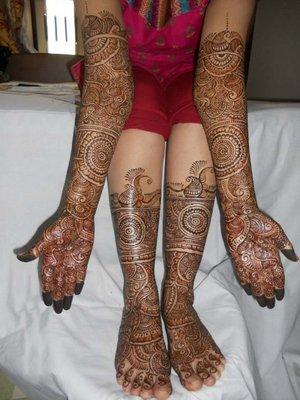 i am henna artist. it is like Tattoos but they are not permanent and plant based color.