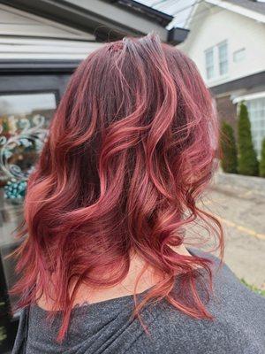 Another amazing color by Alayna.  I think I have  found my stylist.  She makes my hair look amazing.  I truly can't believe this is me!