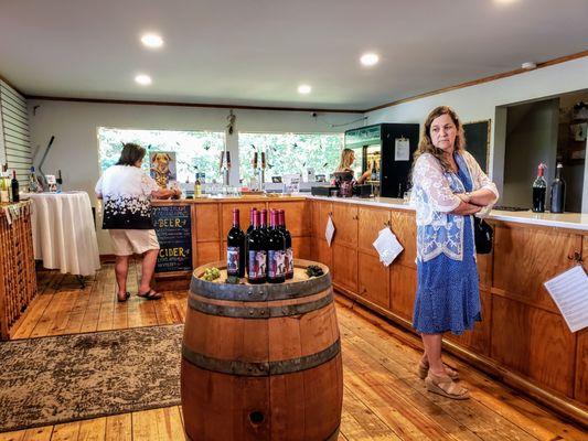 Bar Area at Sandhill Crane Vineyards