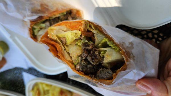 Beef Tibs Wrap