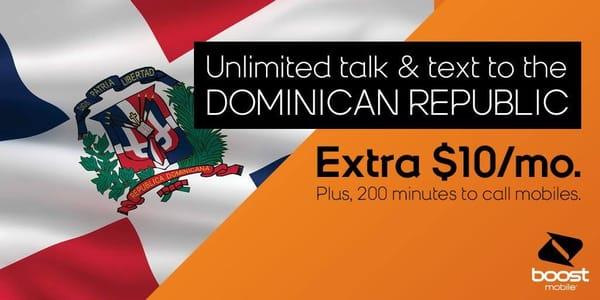 We now offer unlimited talk & text to the Dominican Republic for an extra $10/mo
 #BoostMobile #Chambersburg