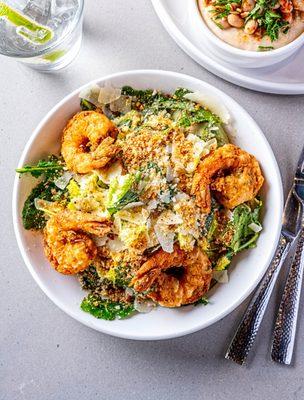 Kale Caesar + Shrimp