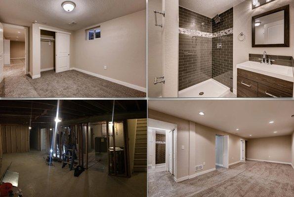 Basement Before & After