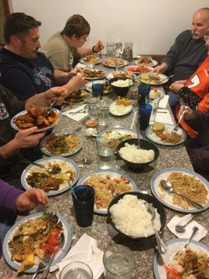 Delicious meal that was shared with family and friends!