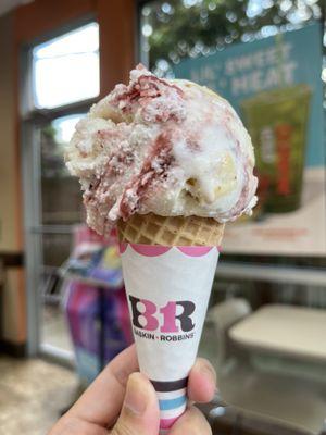 Strawberry Shortcake on a Waffle Cone