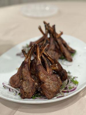 Our famous grilled lamb chops!