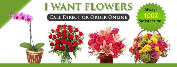 100% Customer Satisfaction with I Want Flowers, a premier Kansas City florist.