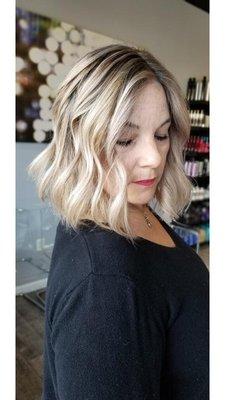 Hair by Beatrix/ icy blonde/ Long bob