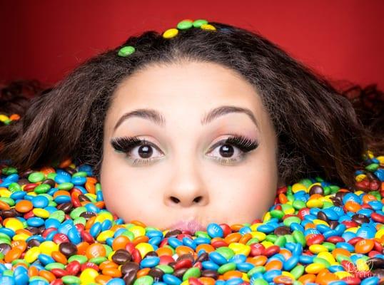 Creative portrait from an Immersion series - M&M's