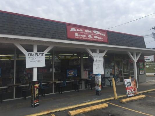 Store Front - big on handwritten signs, which can be a good thing.