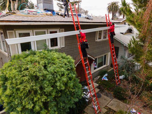 Quality gutter install in Sacramento by Garner Roofing