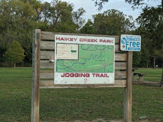 Map of the jogging / walking trail