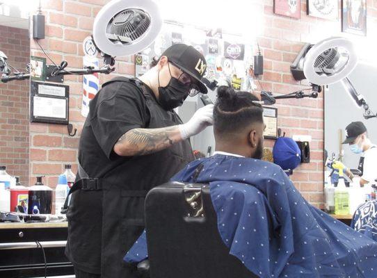 Check out one of our talented barbers Jose