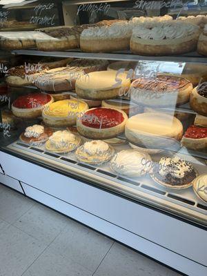 Cheesecakes and pies galore