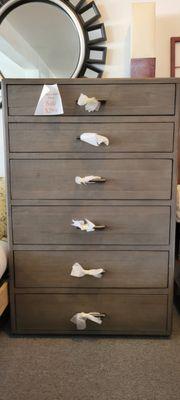 Solid wood 6 drawer chest