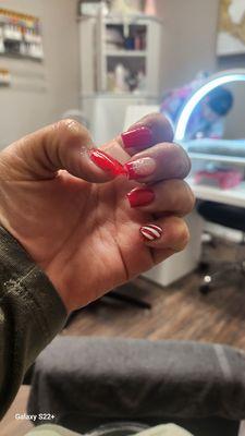 My Christmas nails. Savannah @naileddbysavage does an outstanding job.