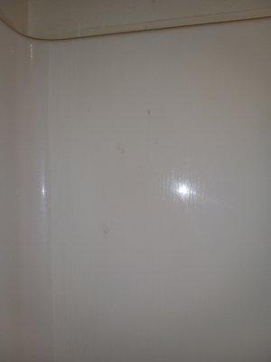 Grime left on shower walls from previous guest. Should this also have not been cleaned when they checked out?