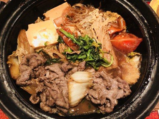 Savory goodness! Beef Sukiyaki!