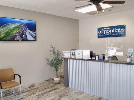 ARCpoint Labs of The Woodlands lobby