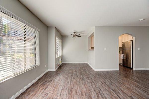 Living Area and Dining Area