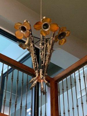 Fleur de Clarinet Chandelier