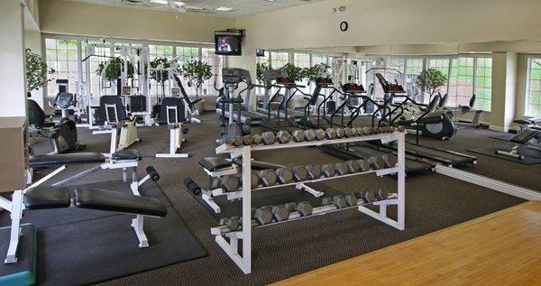 Well-equipped fitness center