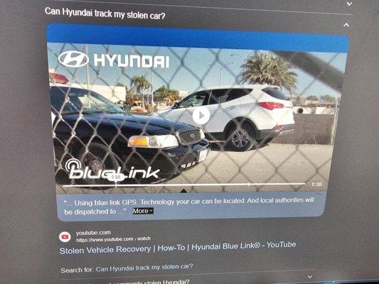 Here is the Bluelink that is standard, so you don't need a second GPS as Rockwall Hyundai forces you to buy