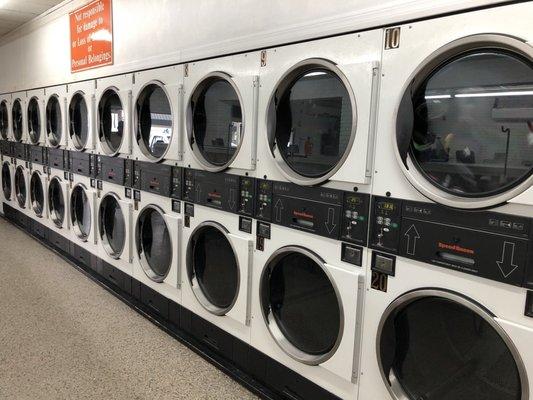 Lots of Speed Queen Large Dryers as well (.25/6.5min)