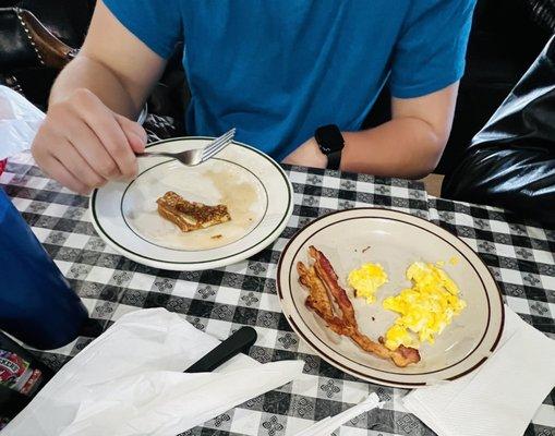 This WAS a monstrous plate of french toast.