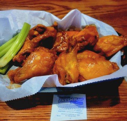 Extra hot buffalo wings