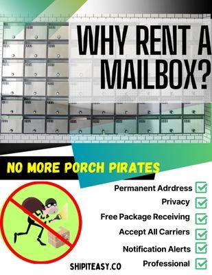 Mailbox Rental onsite and Virtual Mailboxes