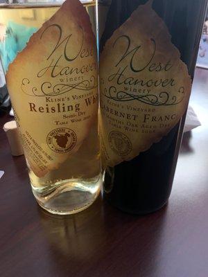 A Reisling SD & the Cabernet Franc