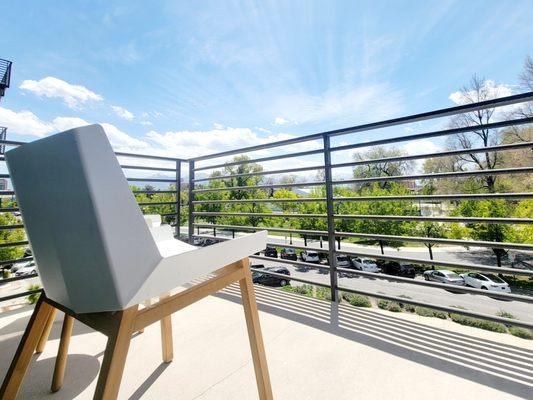 Model Apartment patio and view