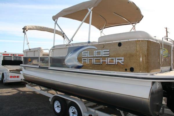 Business Branding, Logo Design & Pontoon Boat Wrap