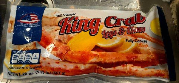 Wild caught King Crab legs I deserve and crave. Anyone else had these? $58 here. Costco is hit and and miss for a lot more $