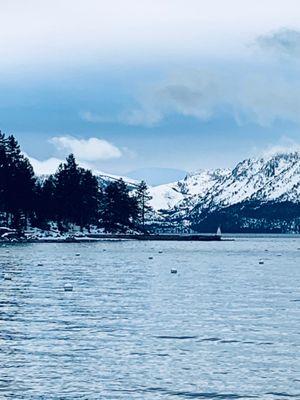 Lake Tahoe view before the resort