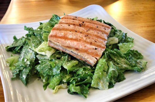 Grilled Salmon Caesar Salad