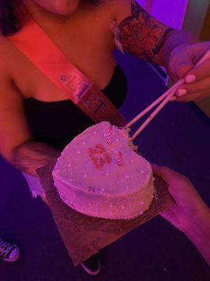 a birthday cake