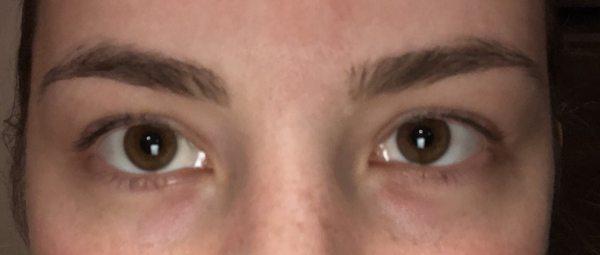 Before lash lift + tint